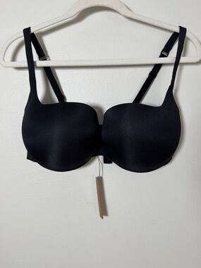 SKIMS Ultimate Push-Up Balconette Bra 40D Onyx Black NWT Smooth Support